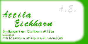 attila eichhorn business card